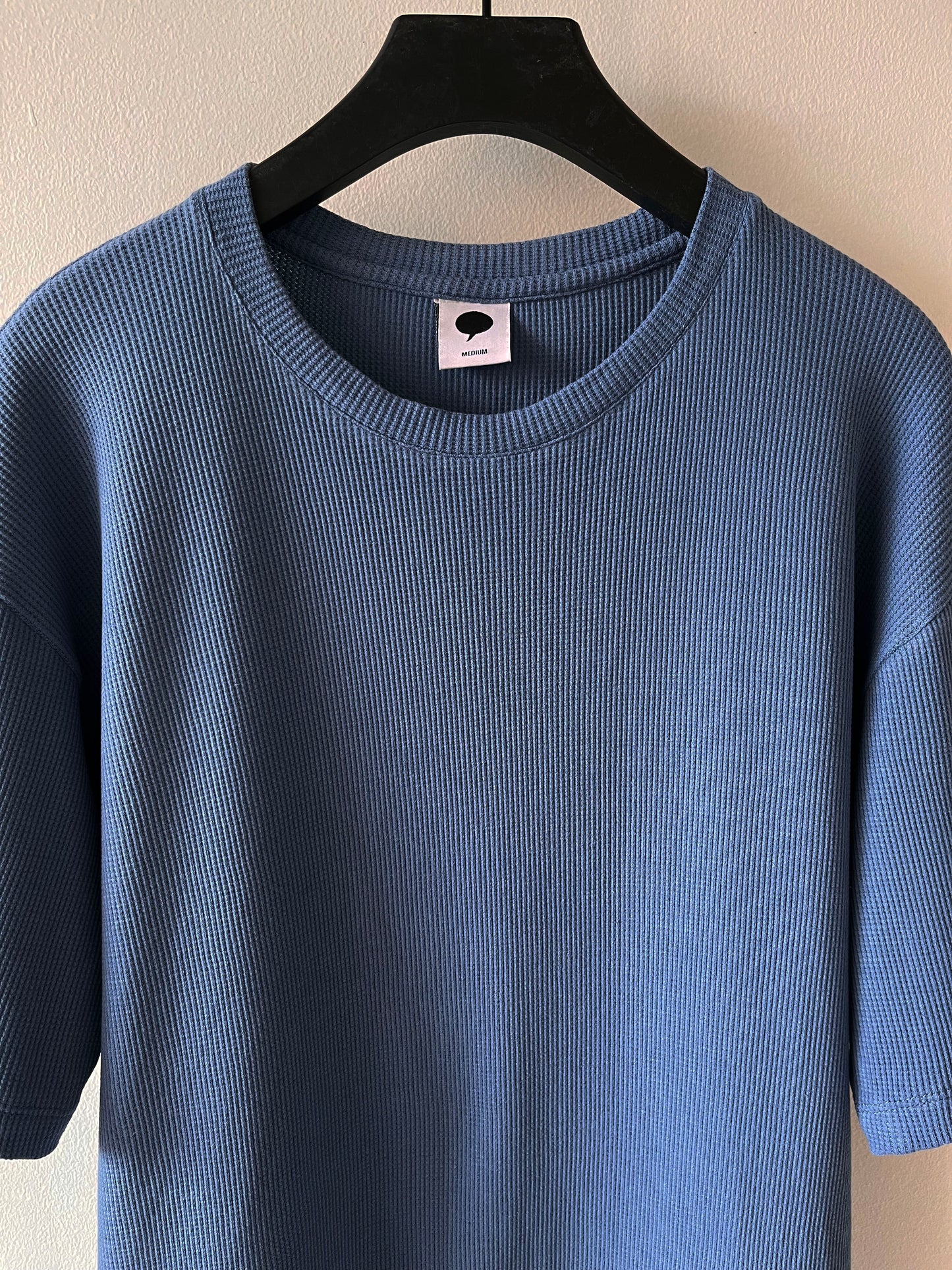 PE Loose Fit - Waffle Steel Blue