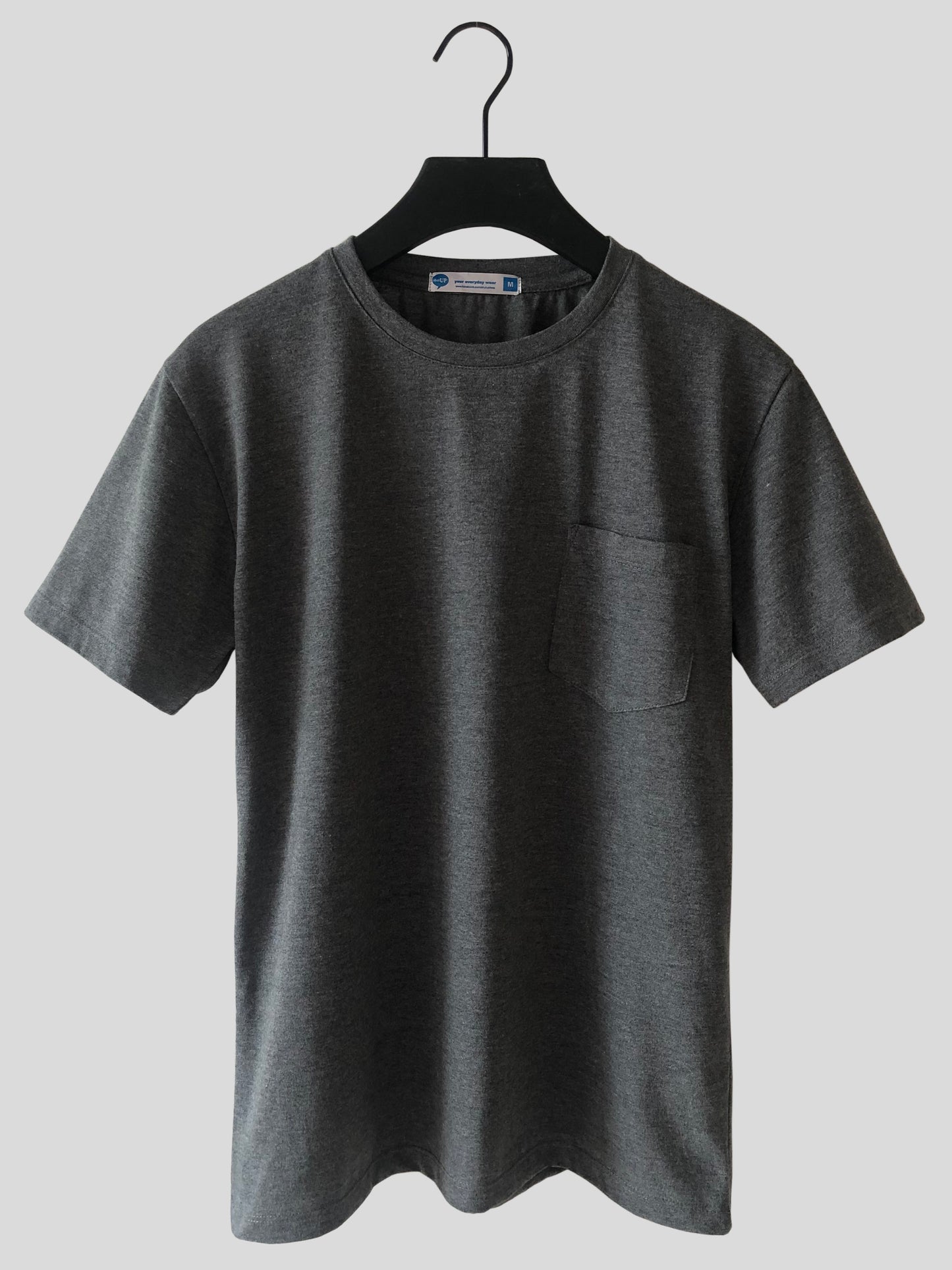 Basic Pocket Tees - Heather Ash Grey