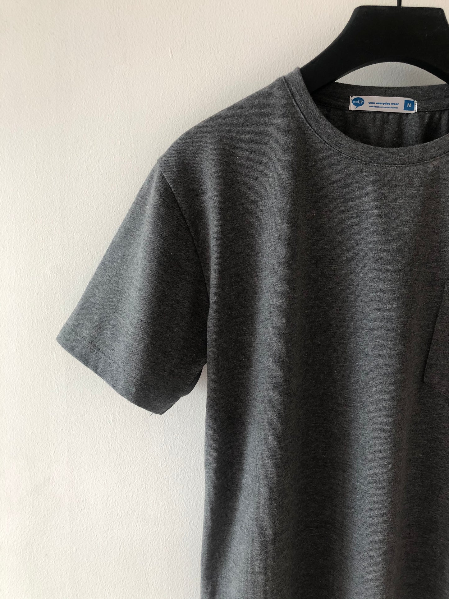Basic Pocket Tees - Heather Ash Grey