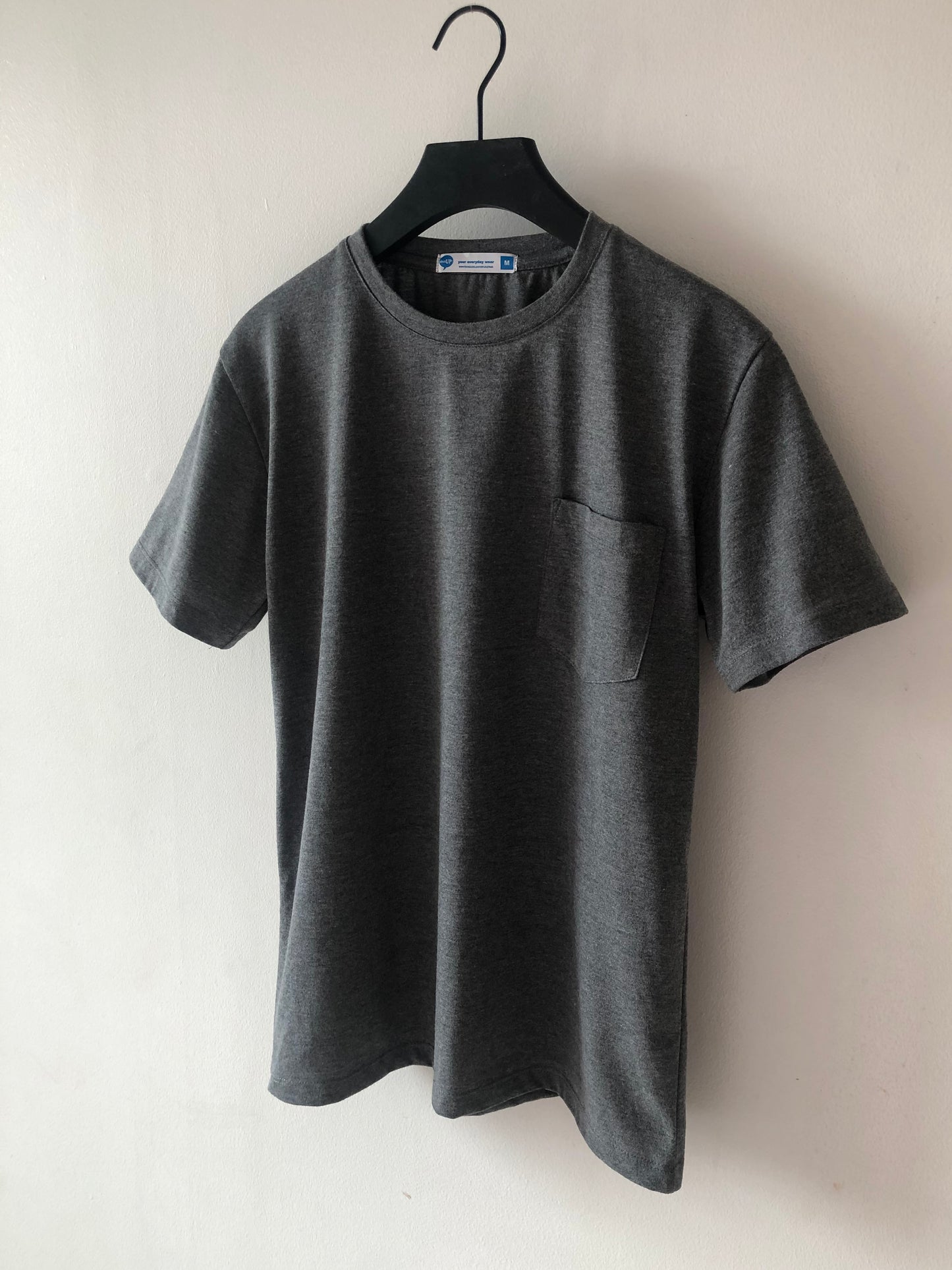 Basic Pocket Tees - Heather Ash Grey