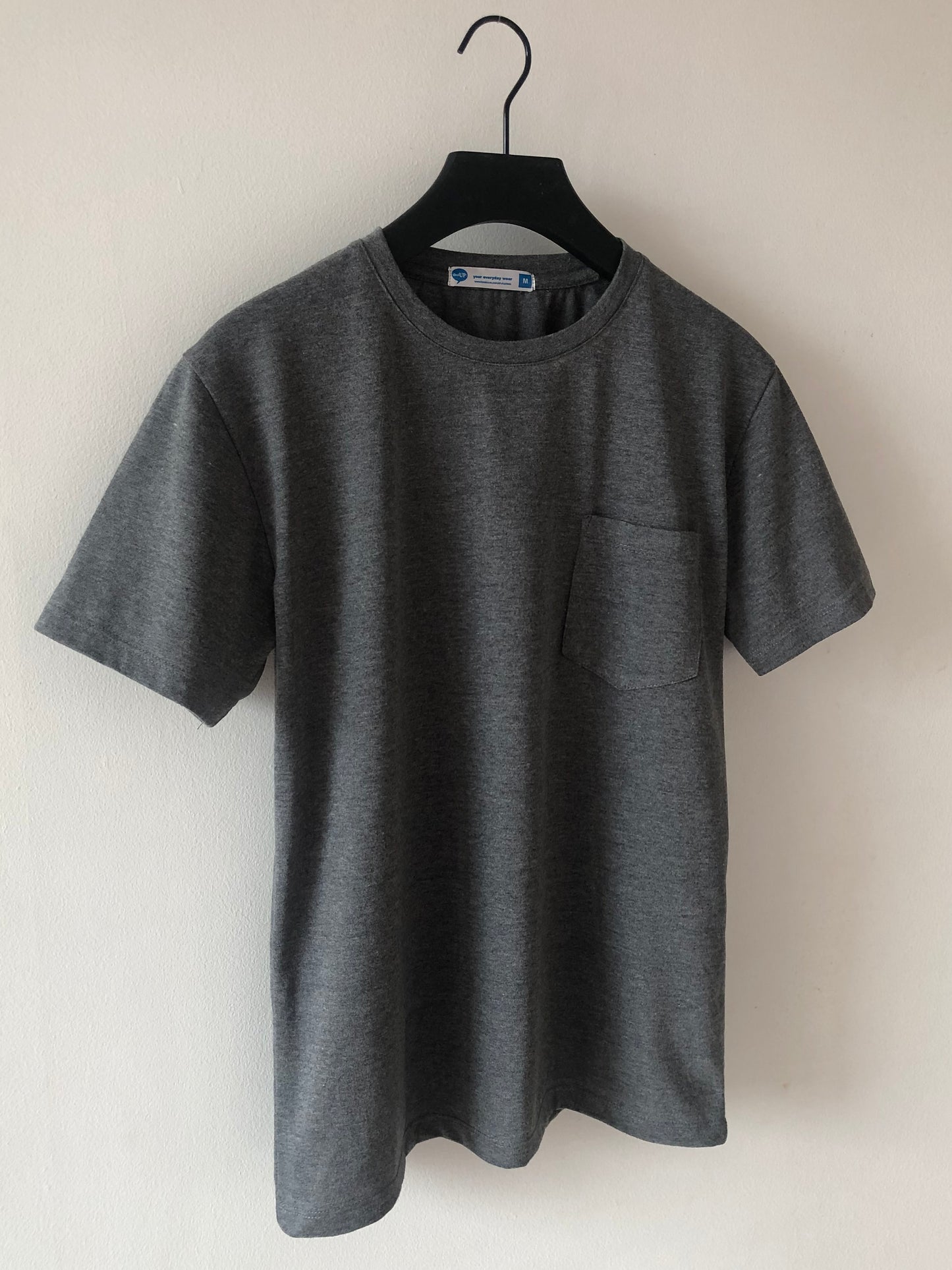 Basic Pocket Tees - Heather Ash Grey