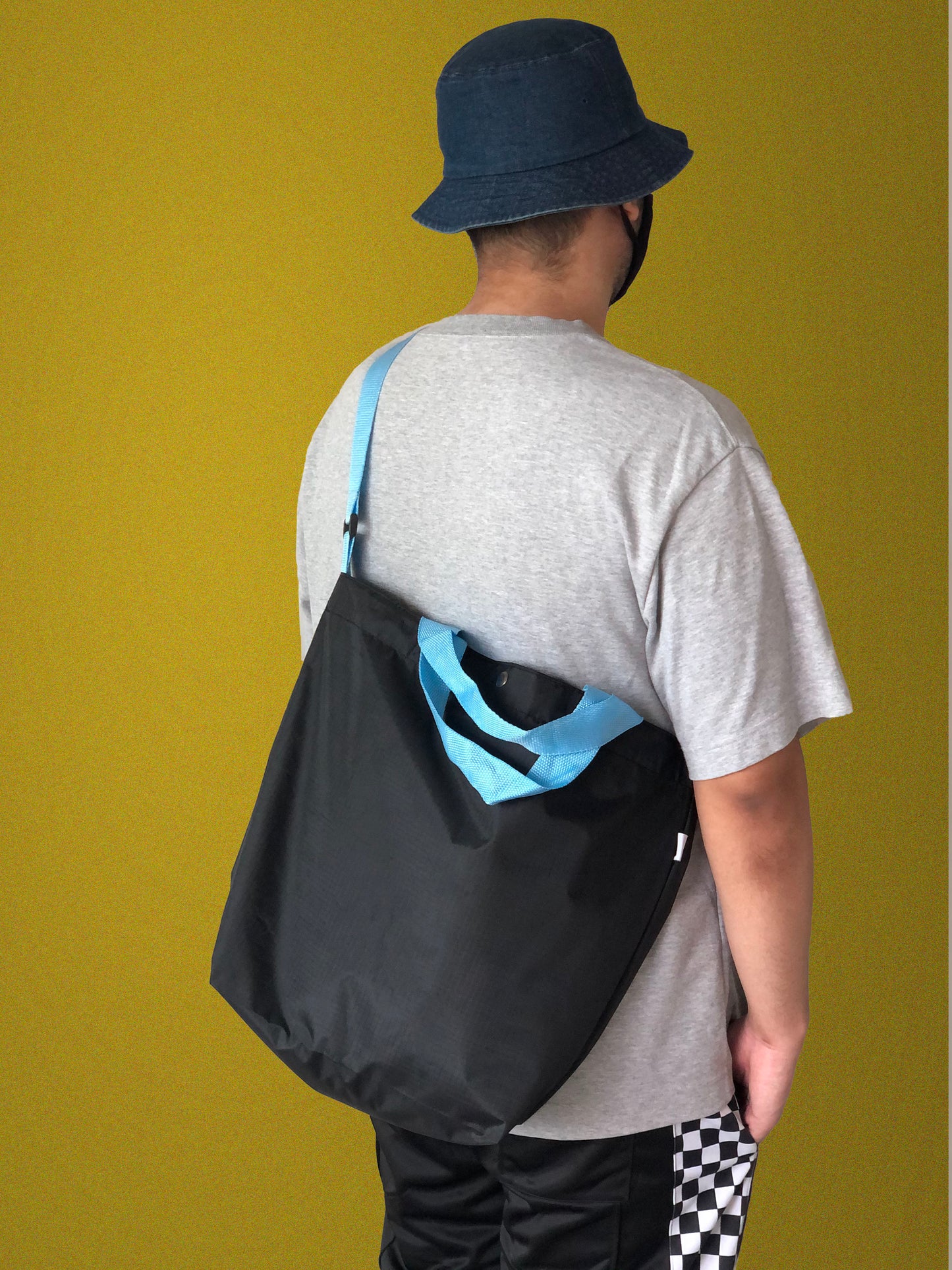 Messenger Tote Bag - Black
