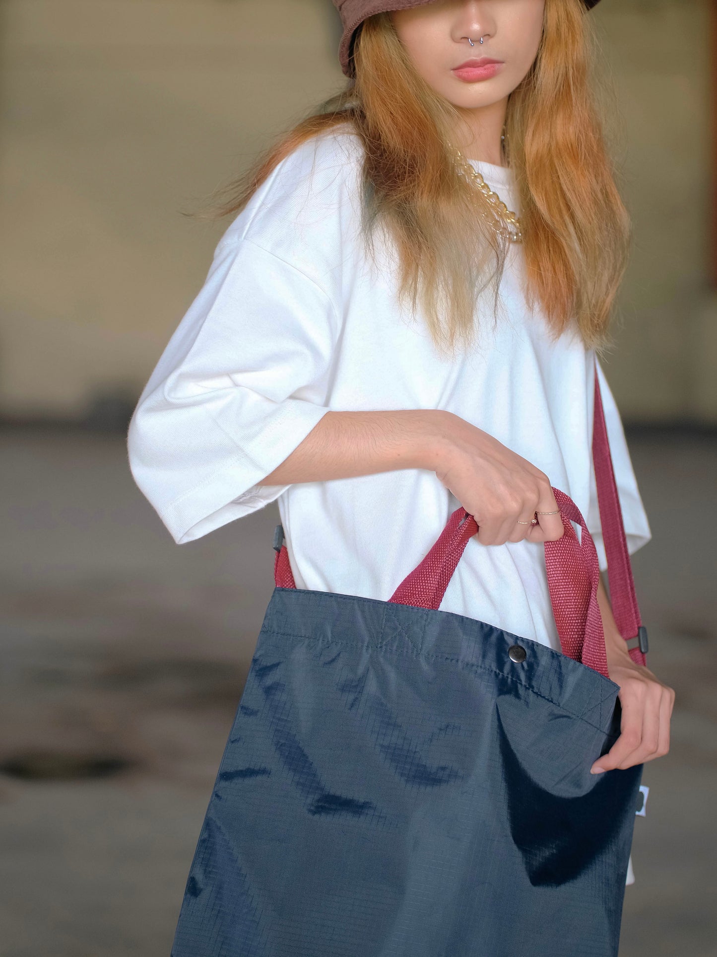 Messenger Tote Bag - Midnight Blue