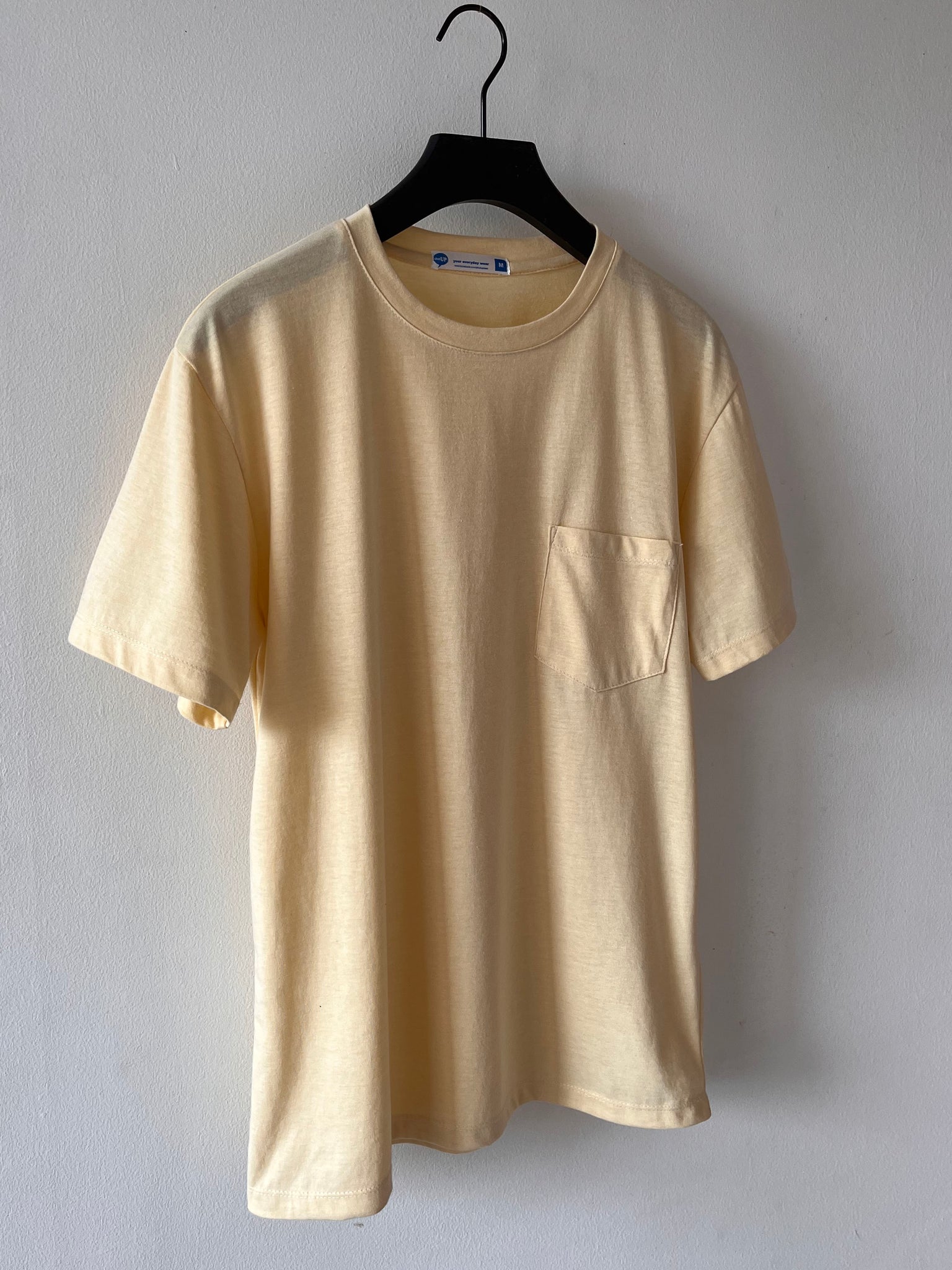 Basic Pocket Tees - Heather Buttermilk